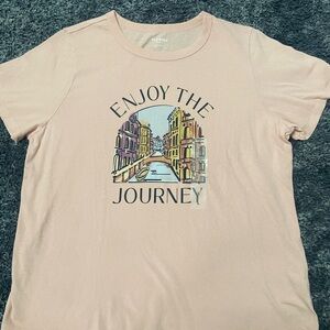 Old Navy Beige ‘Enjoy The Journey' Graphic Tee